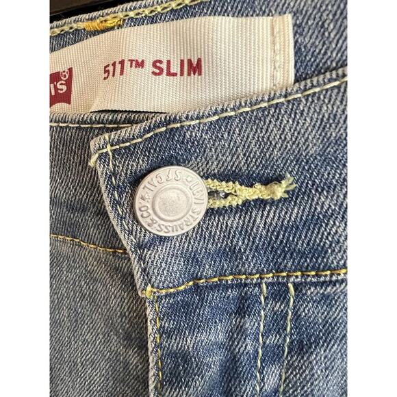 Levi’s 511 Women's Slim From Hip to Ankle Stretch Denim Blue Jeans 27x27 - Picture 4 of 4